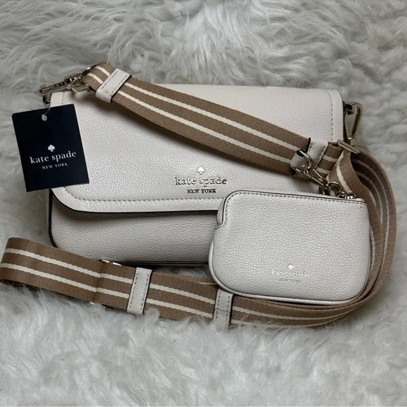 NWT Kate Spade ROSIE Crossbody Bag with Tan Strap & matching Coin pouch